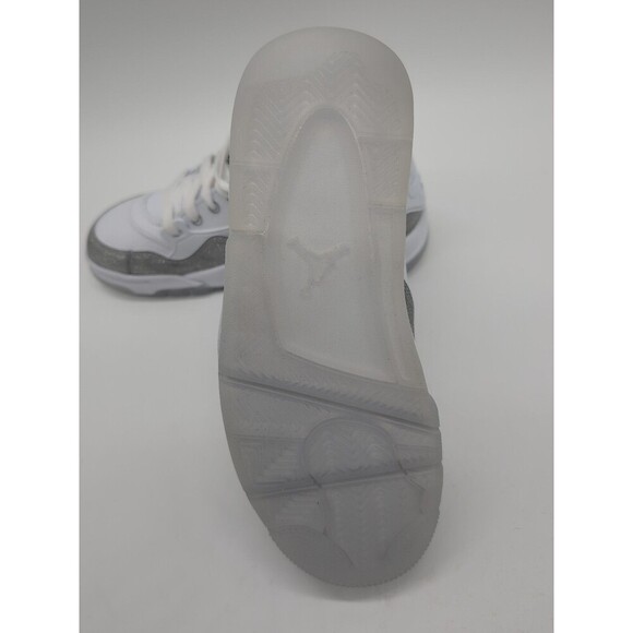 Nike Air Jordan 4 RM White Silver Glitter HQ3441-111 Women's Size 6.5 NWOB - Picture 9 of 9